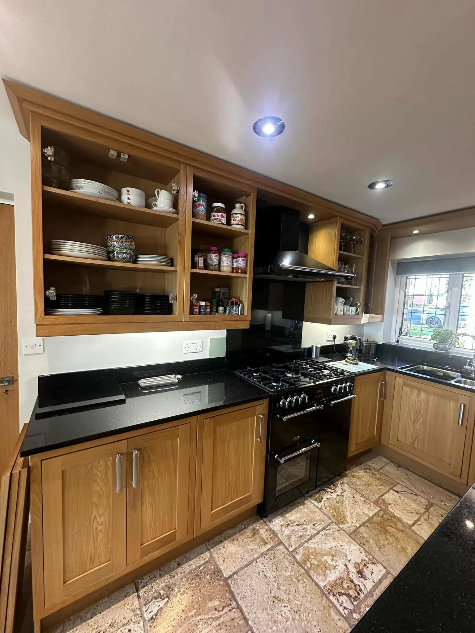 Fitted wooden cabinetry, an example of the fitted furniture spraying work carried out by Colour Medic